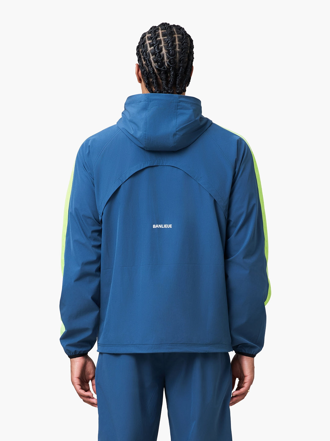 PERFORMANCE HOODED TRACKTOP | SEA MOSS