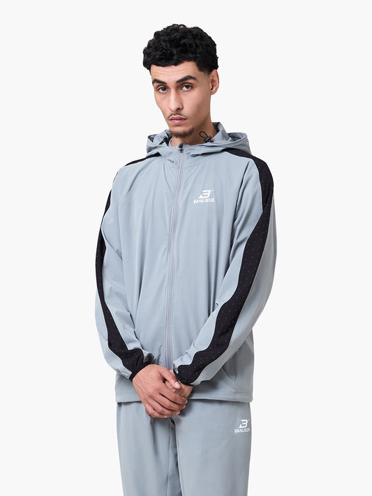 PERFORMANCE HOODED TRACKTOP | GREY