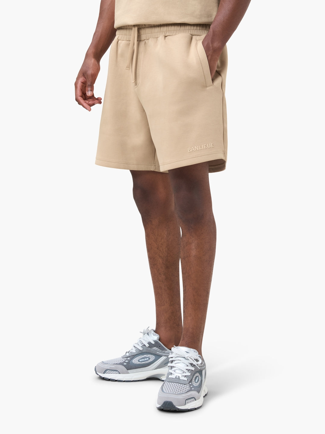 SCRIPT SHORTS | BEIGE