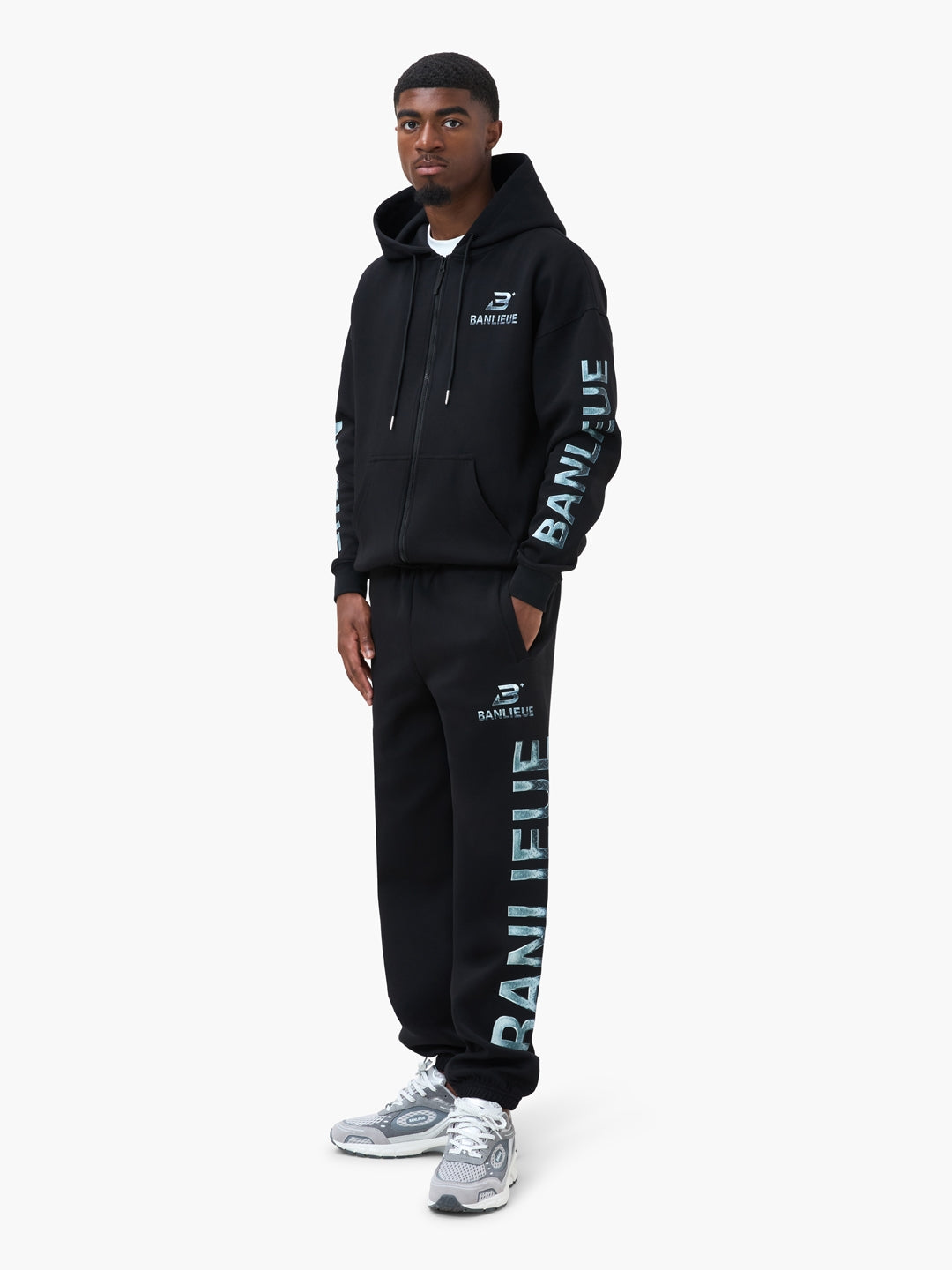 CHROME V2 SWEATPANTS | BLACK / SILVER