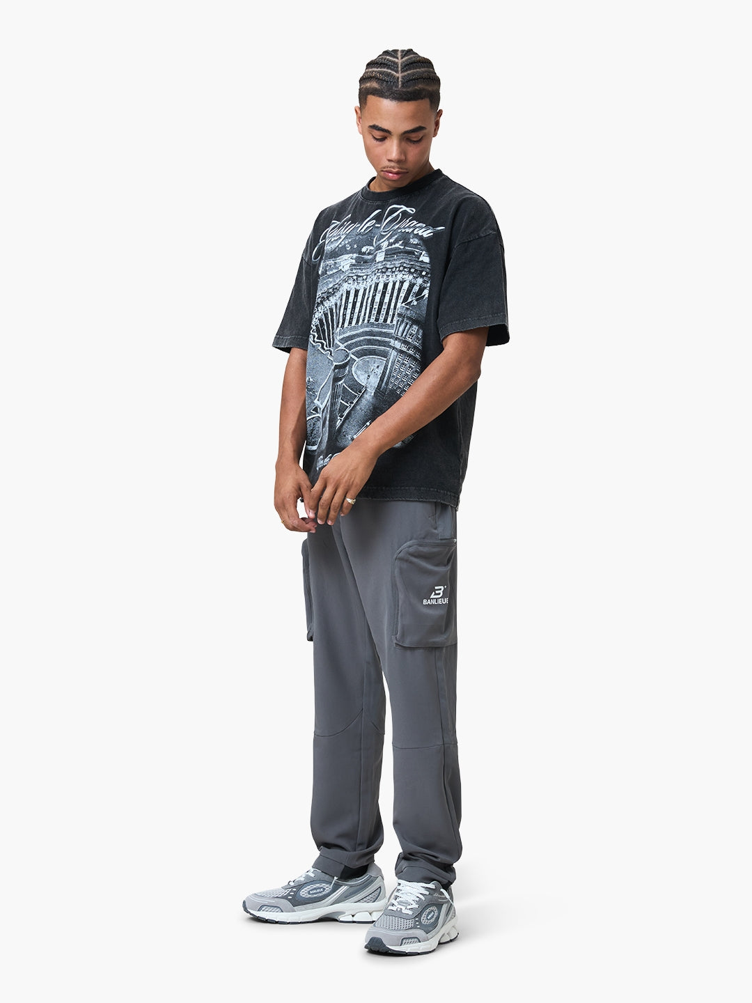 NOISY LE GRAND T-SHIRT | VINTAGE BLACK