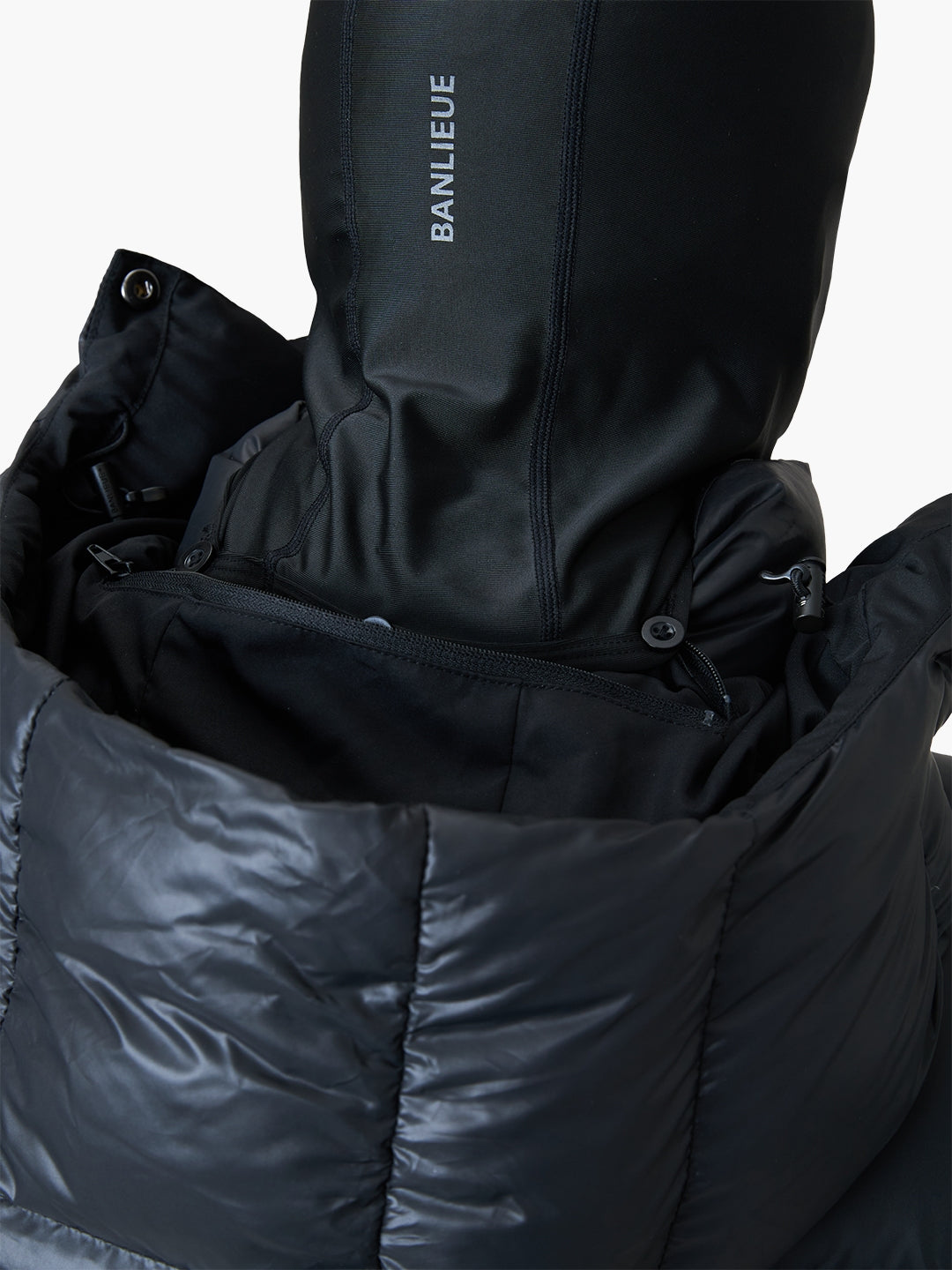 BALACLAVA PUFFER PARKA JACKET | BLACK