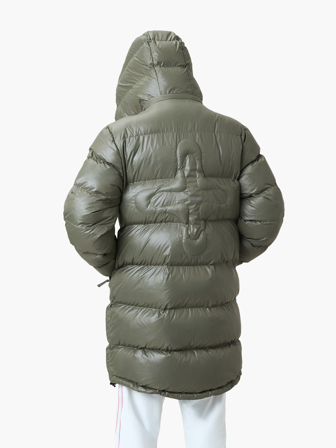 BALACLAVA PUFFER PARKA JACKET | OLIVE