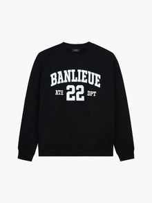 UNIVERSITY SWEATER | BLACK / IVORY WHITE