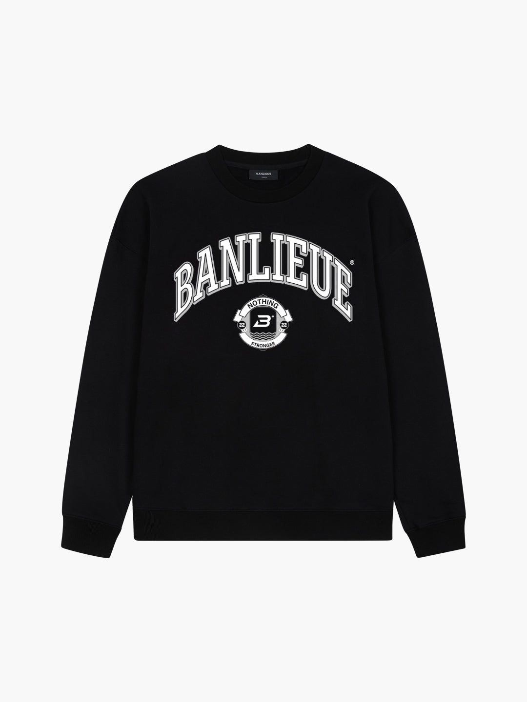 BANLIEUE CREST V2 CREWNECK | BLACK