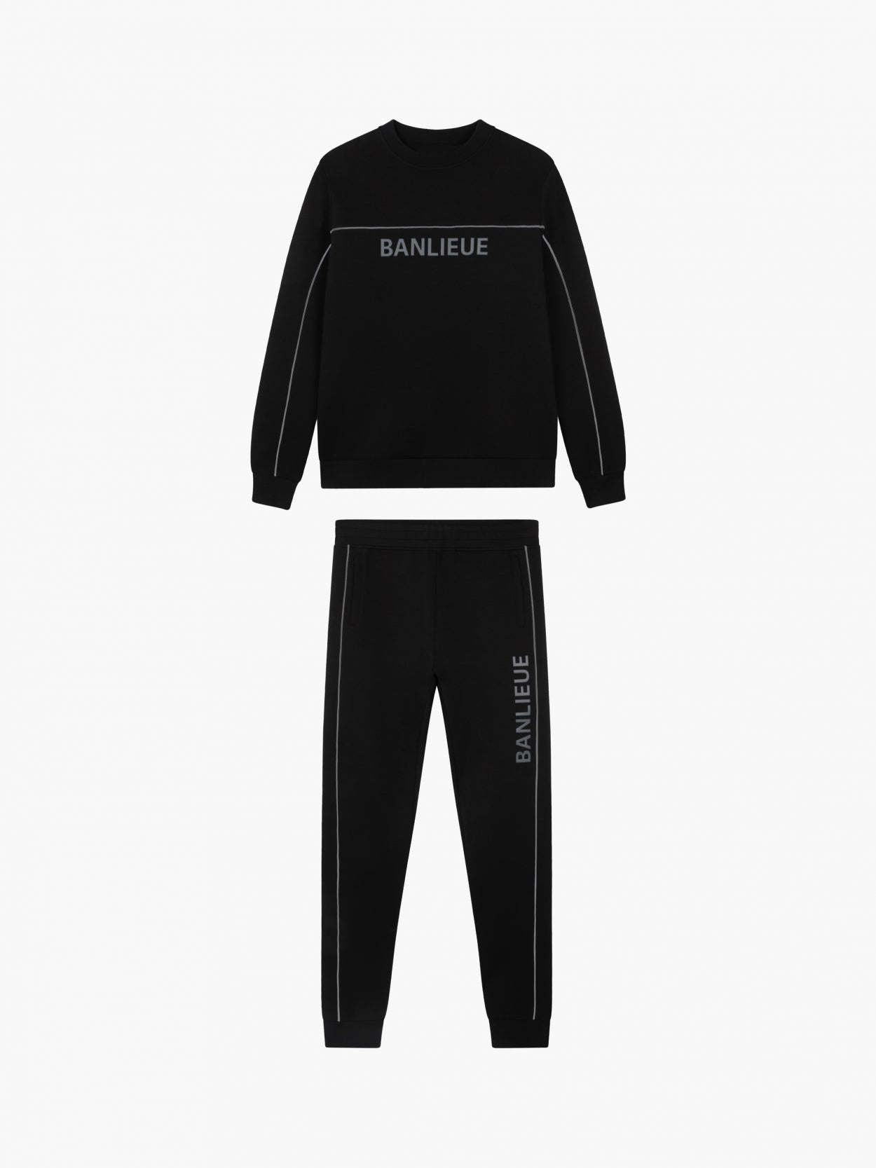 3D CREW TRACKSUIT | BLACK