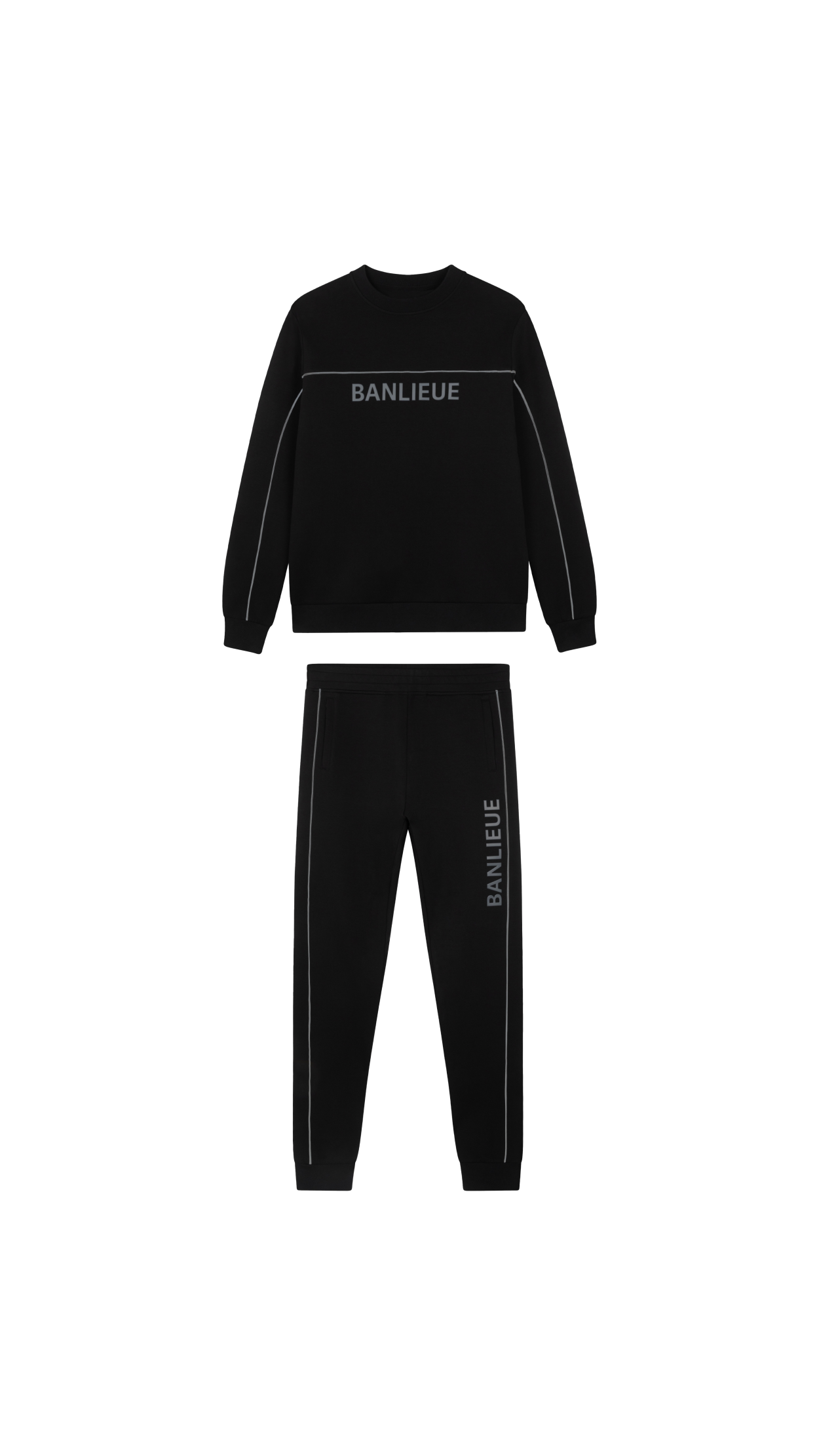 3D CREW TRACKSUIT | BLACK