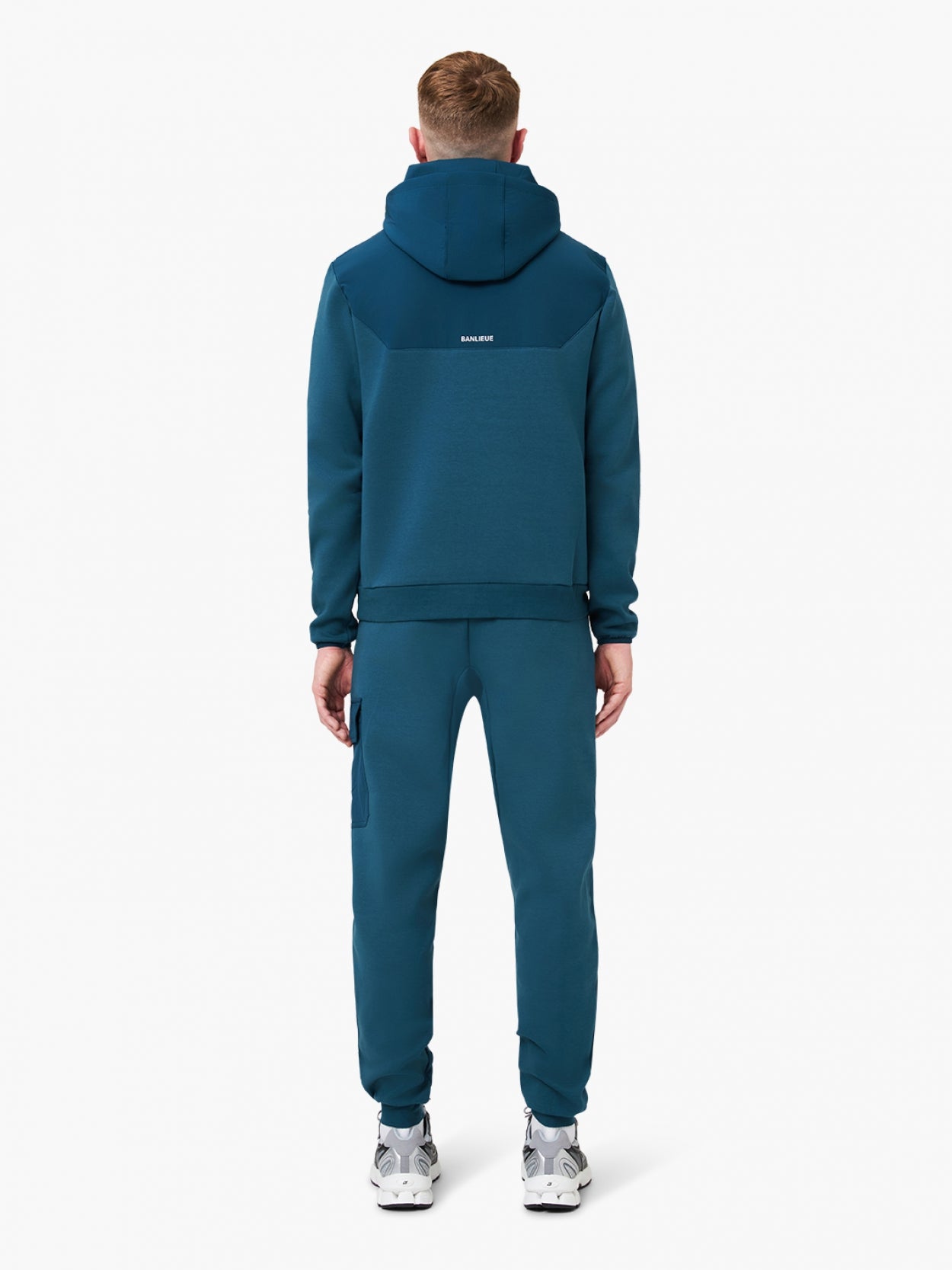 B + 3D Tech Tracksuit + Cap libre | BLEU ACIER