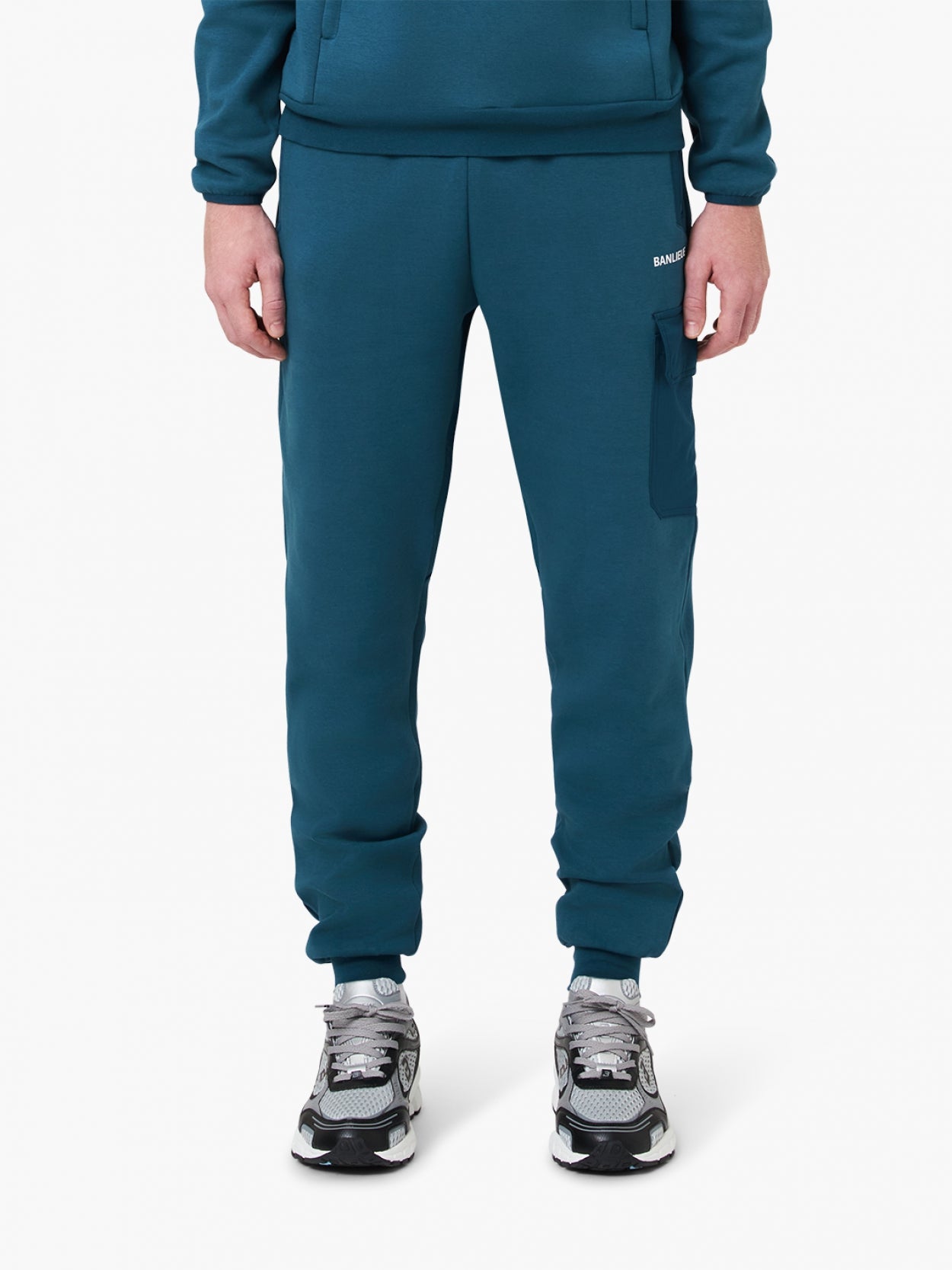 B + 3D Tech Tracksuit + Cap libre | BLEU ACIER