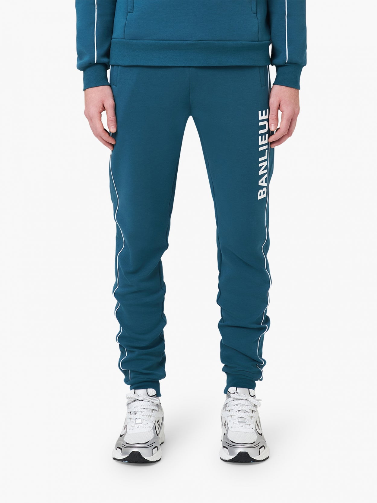 B+ 3D -Kapuze -Tracksuit | STAHLBLAU