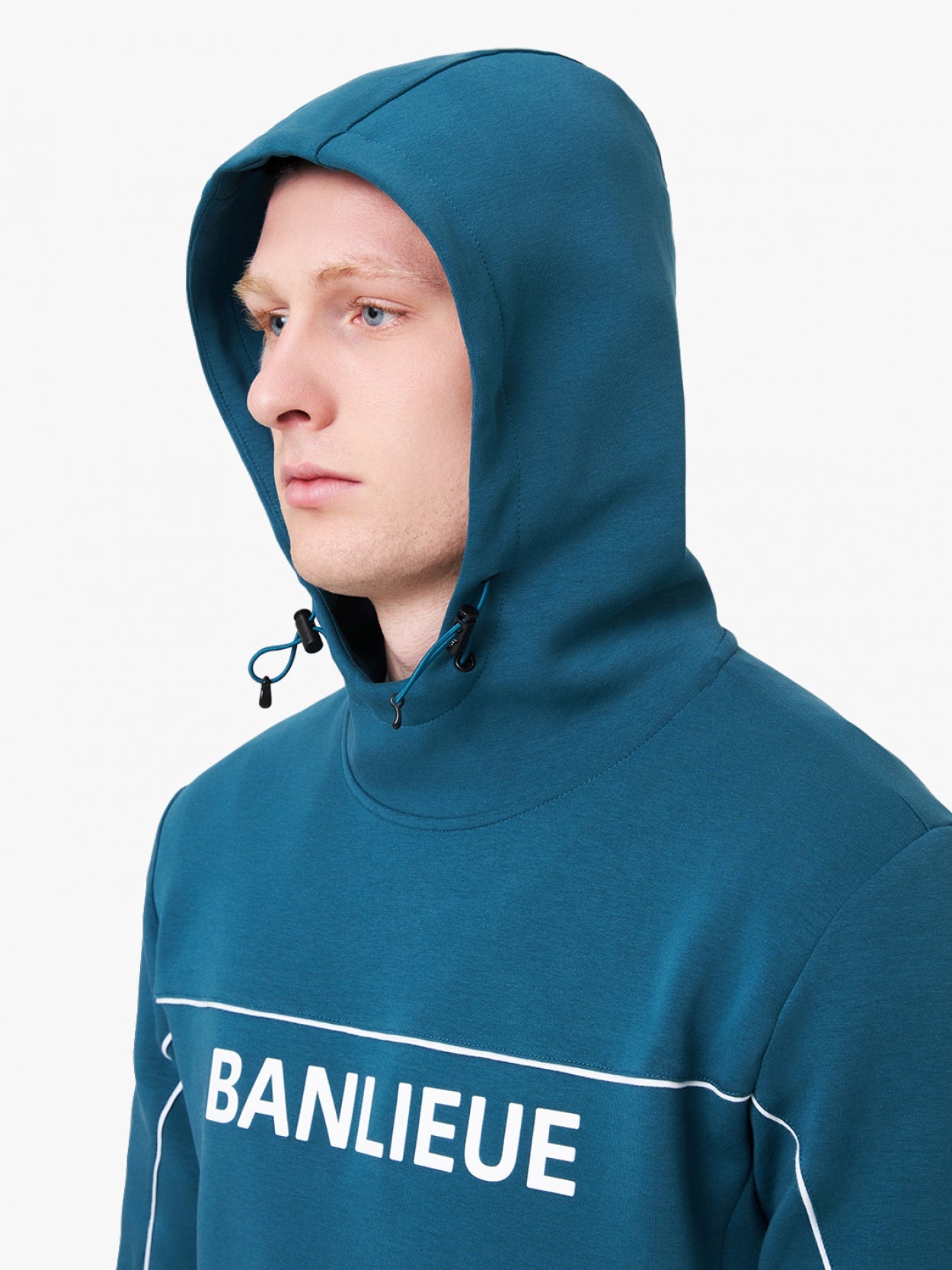 B+ 3D -Kapuze -Tracksuit | STAHLBLAU