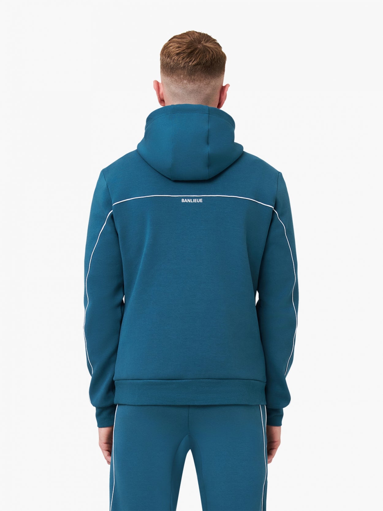 B+ 3D -Kapuze -Tracksuit | STAHLBLAU