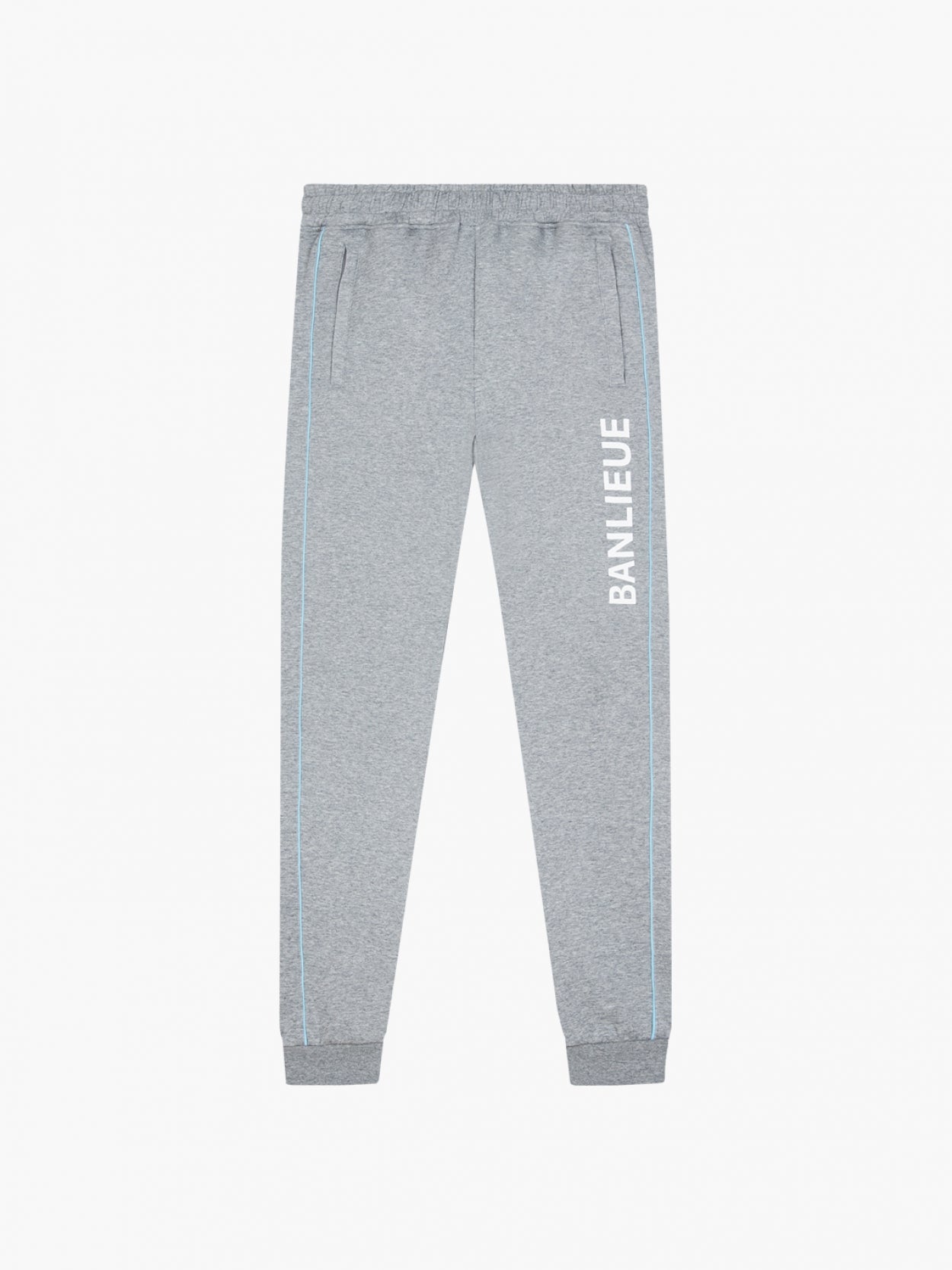 3D TRACKPANTS | HEATHER GREY / CORYDALIS BLUE