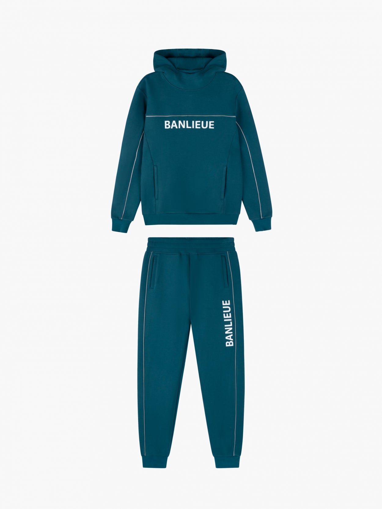 B+ 3D -Kapuze -Tracksuit | STAHLBLAU