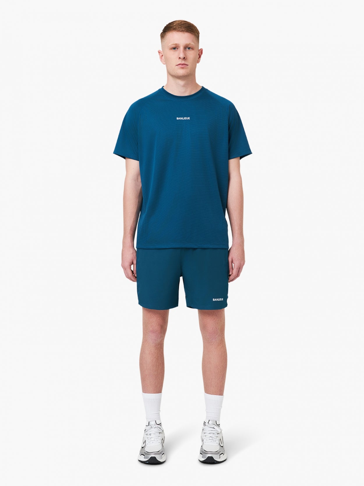 PERFORMANCE + T-SHIRT | STEEL BLUE
