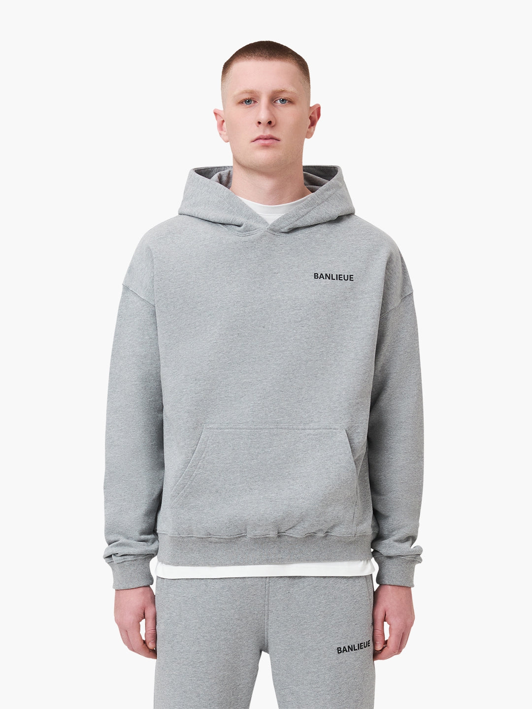 SCRIPT HOODIE | HEATHER GREY