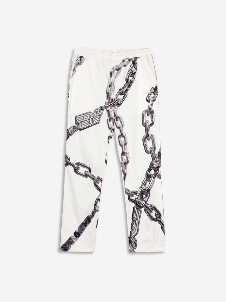 CHAIN TRACKPANTS | WHITE