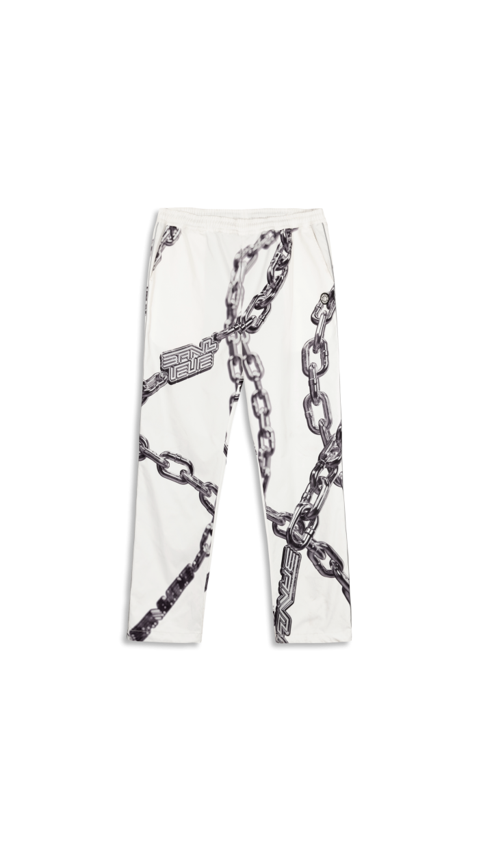 CHAIN TRACKPANTS | WHITE