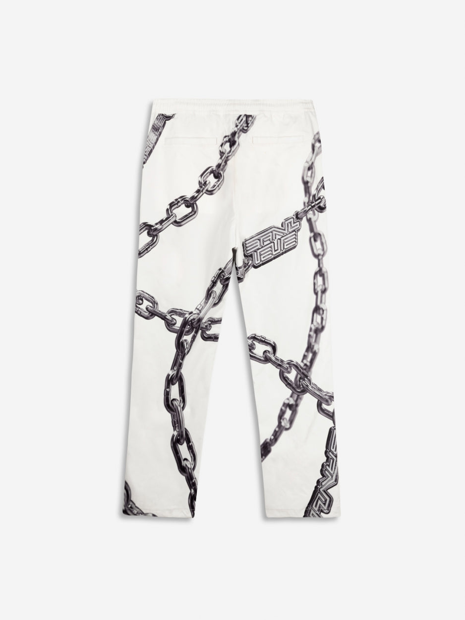 CHAIN TRACKPANTS | WHITE