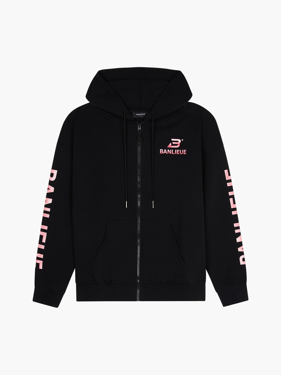CHROME V2 HOODED VEST | BLACK / PINK