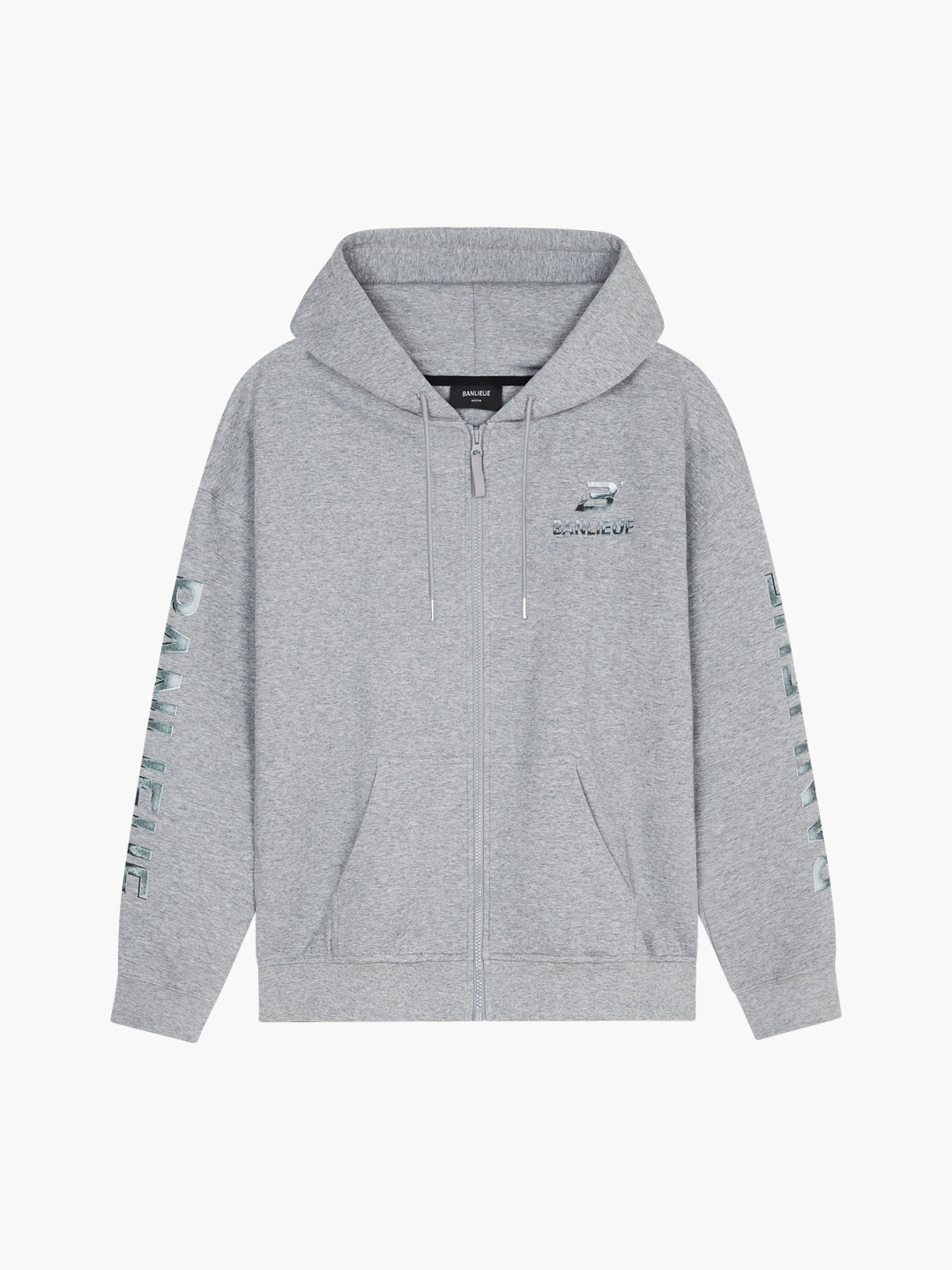 CHROME V2 HOODED VEST | HEATHER GREY / SILVER