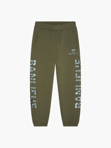 CHROME V2 SWEATPANTS | NARDO GREEN / SILVER