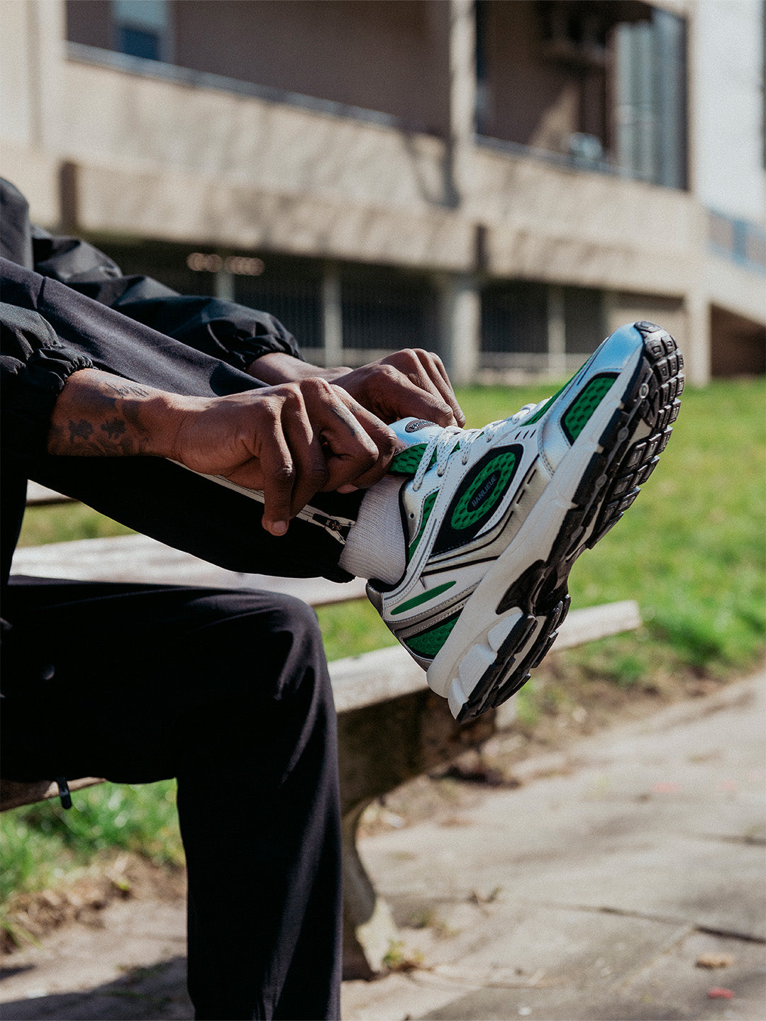 THE RUNNER+ | PURE GREEN / METALLIC SILVER / CORE BLACK