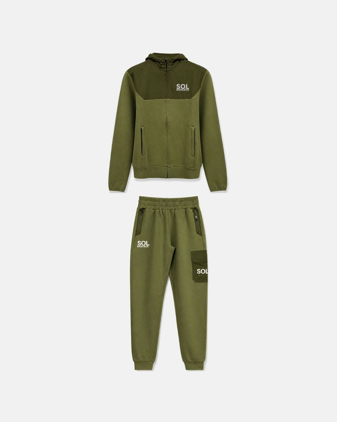SOL | 3D TECH HOODED TRACKSUIT | NARDO GREEN