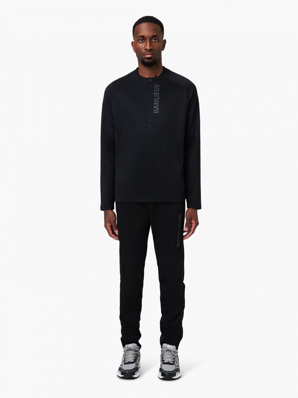 Halfzip tracksuit black