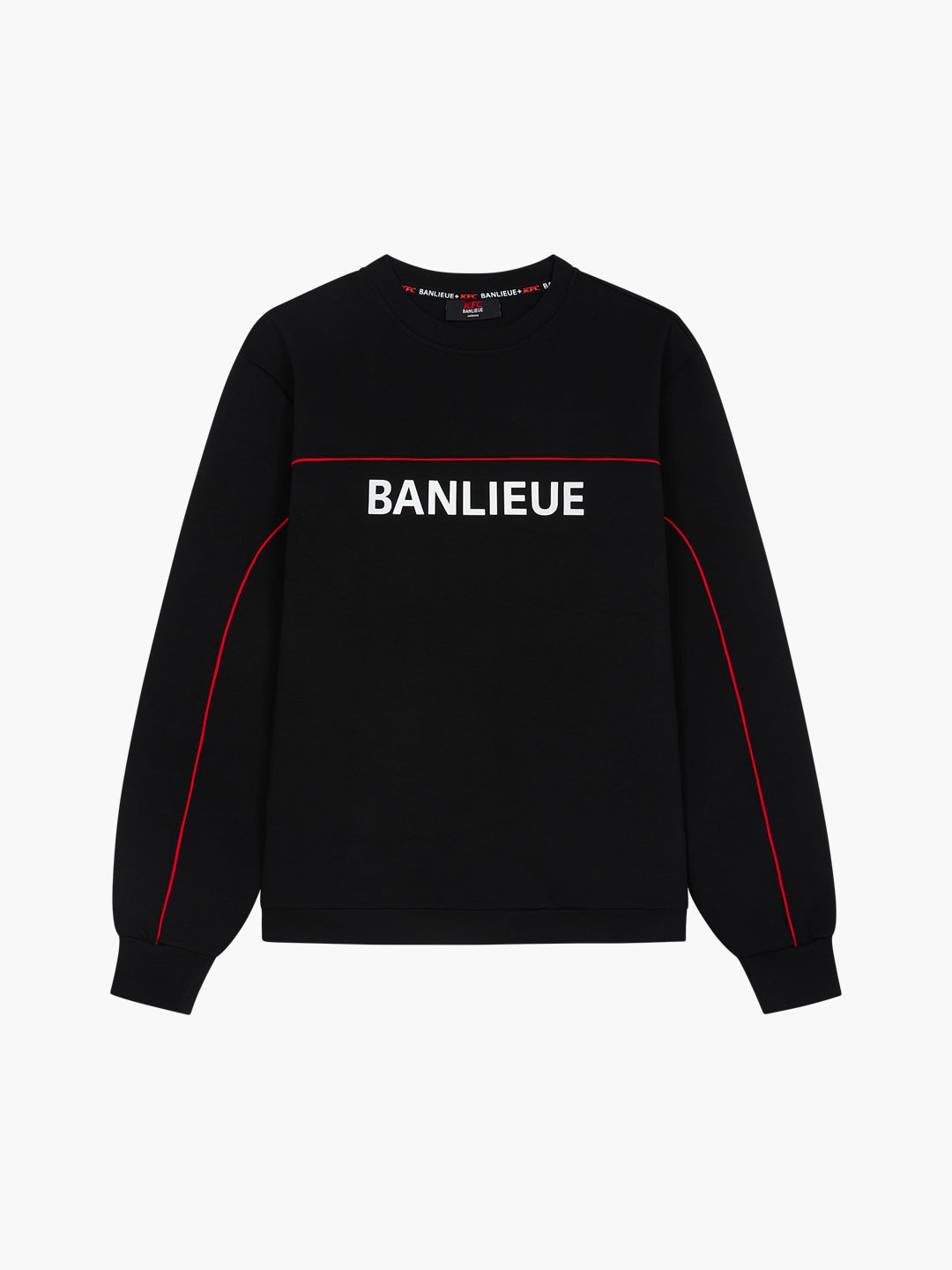 BANLIEUE + KFC 3D CREWNECK | BLACK / RED