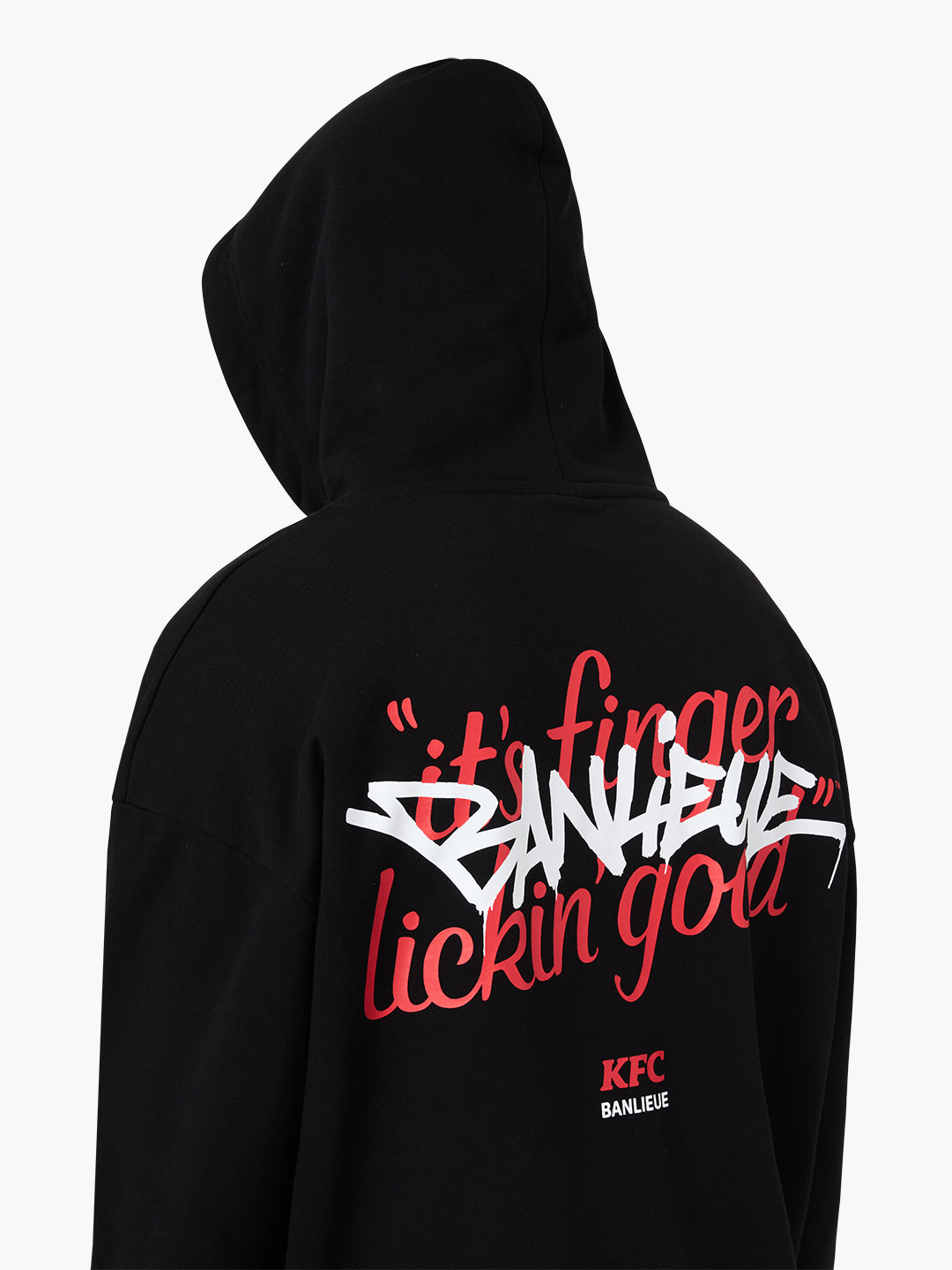 BANLIEUE + KFC GRAFFITI HOODIE | BLACK