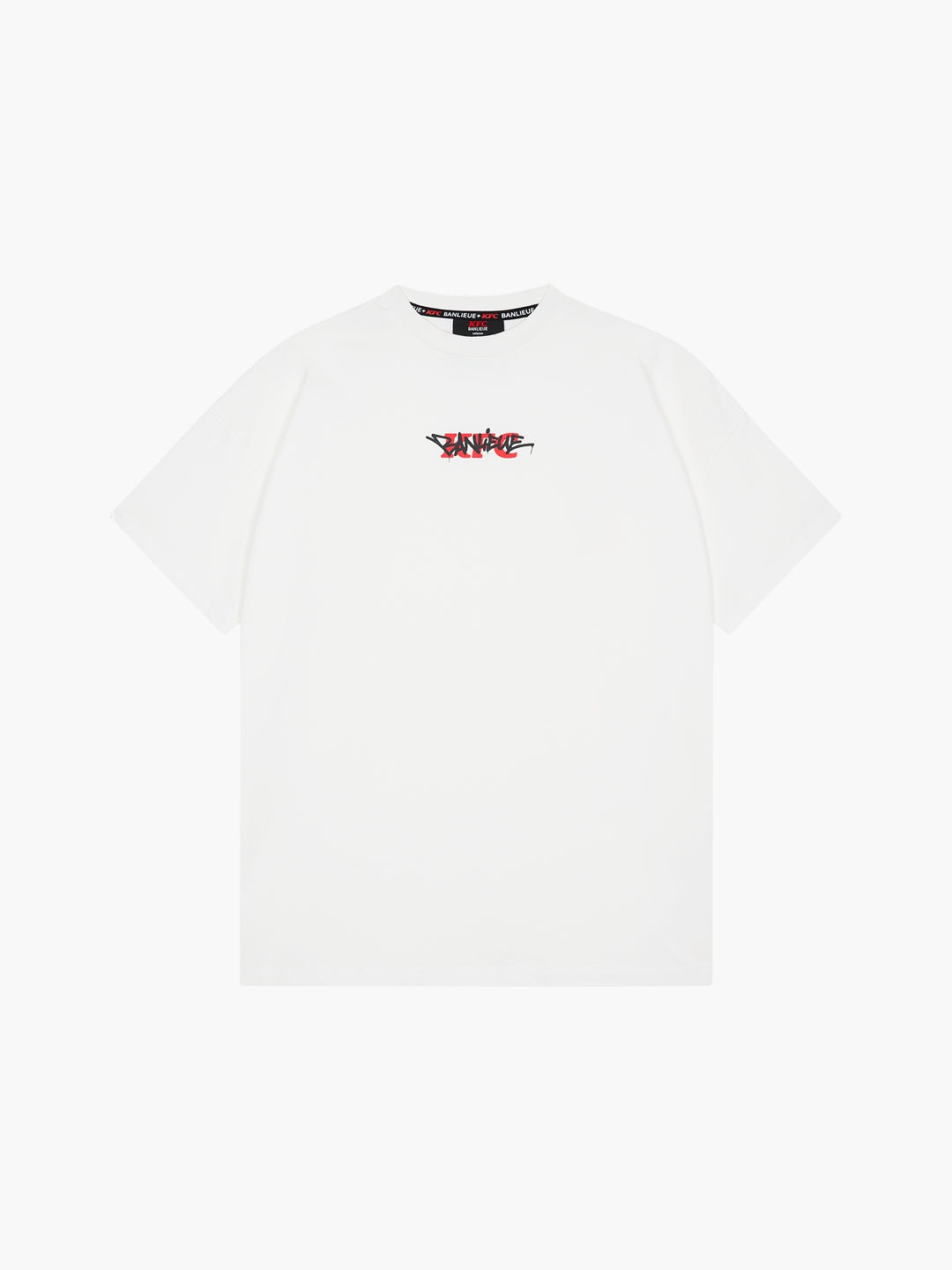 BANLIEUE + KFC MINI GRAFFITI T-SHIRT | WHITE