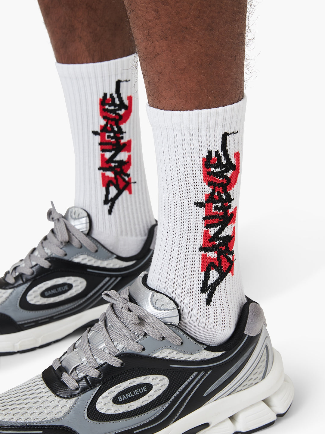 BANLIEUE + KFC SOCKS | WHITE / RED