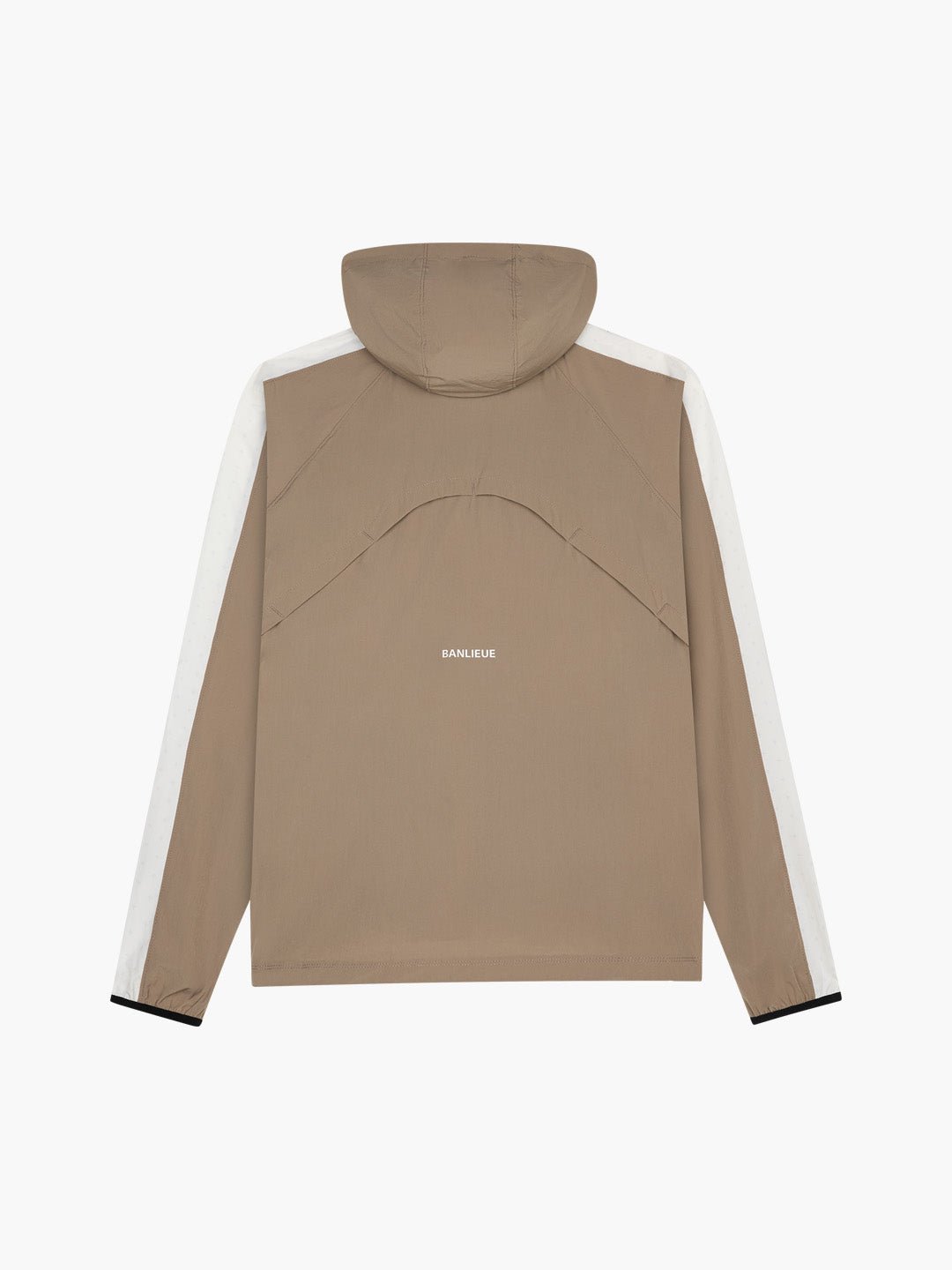 PERFORMANCE HOODED TRACKTOP | TAUPE
