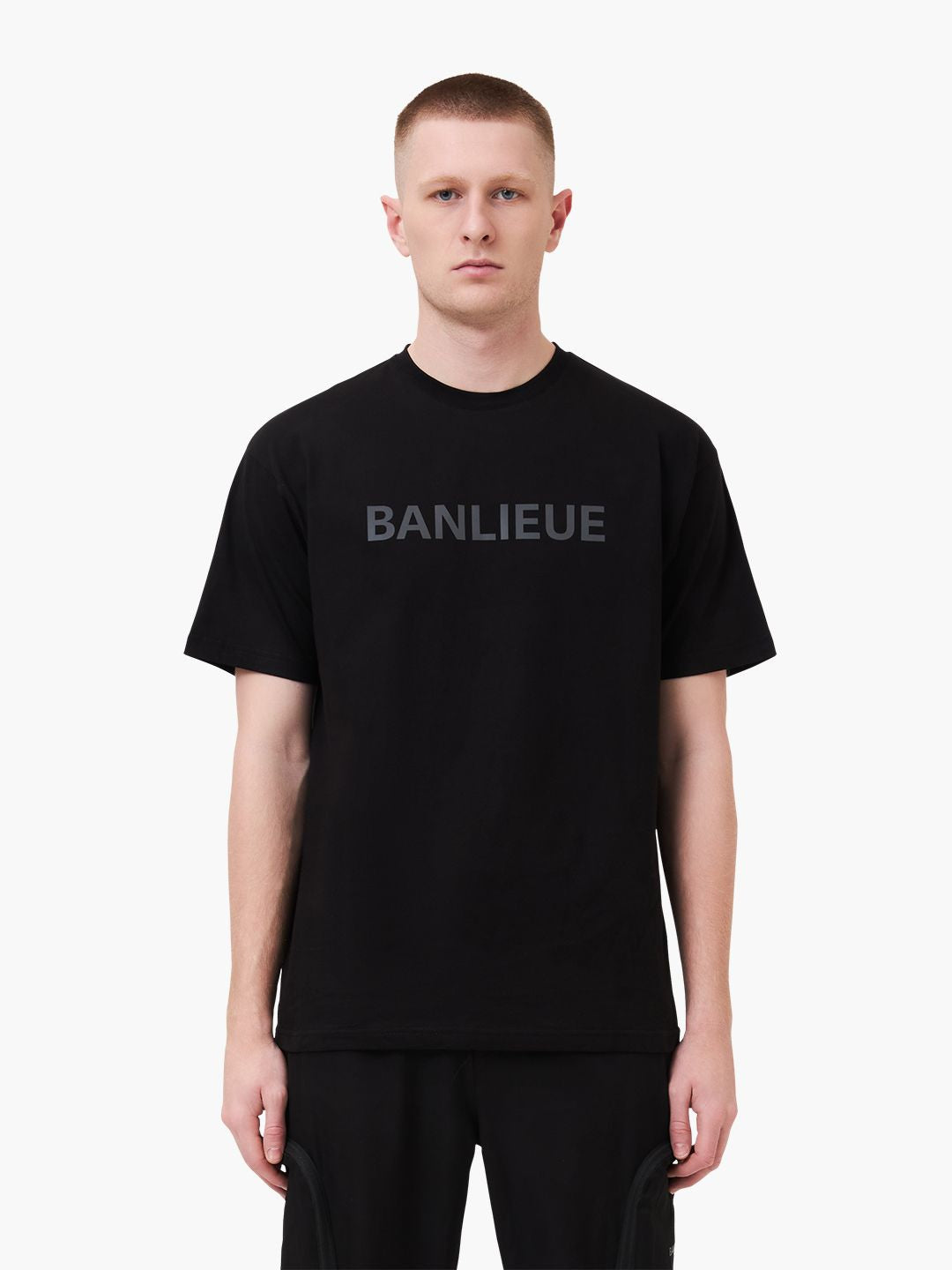 REFLECTIVE PRINT T-SHIRT | BLACK