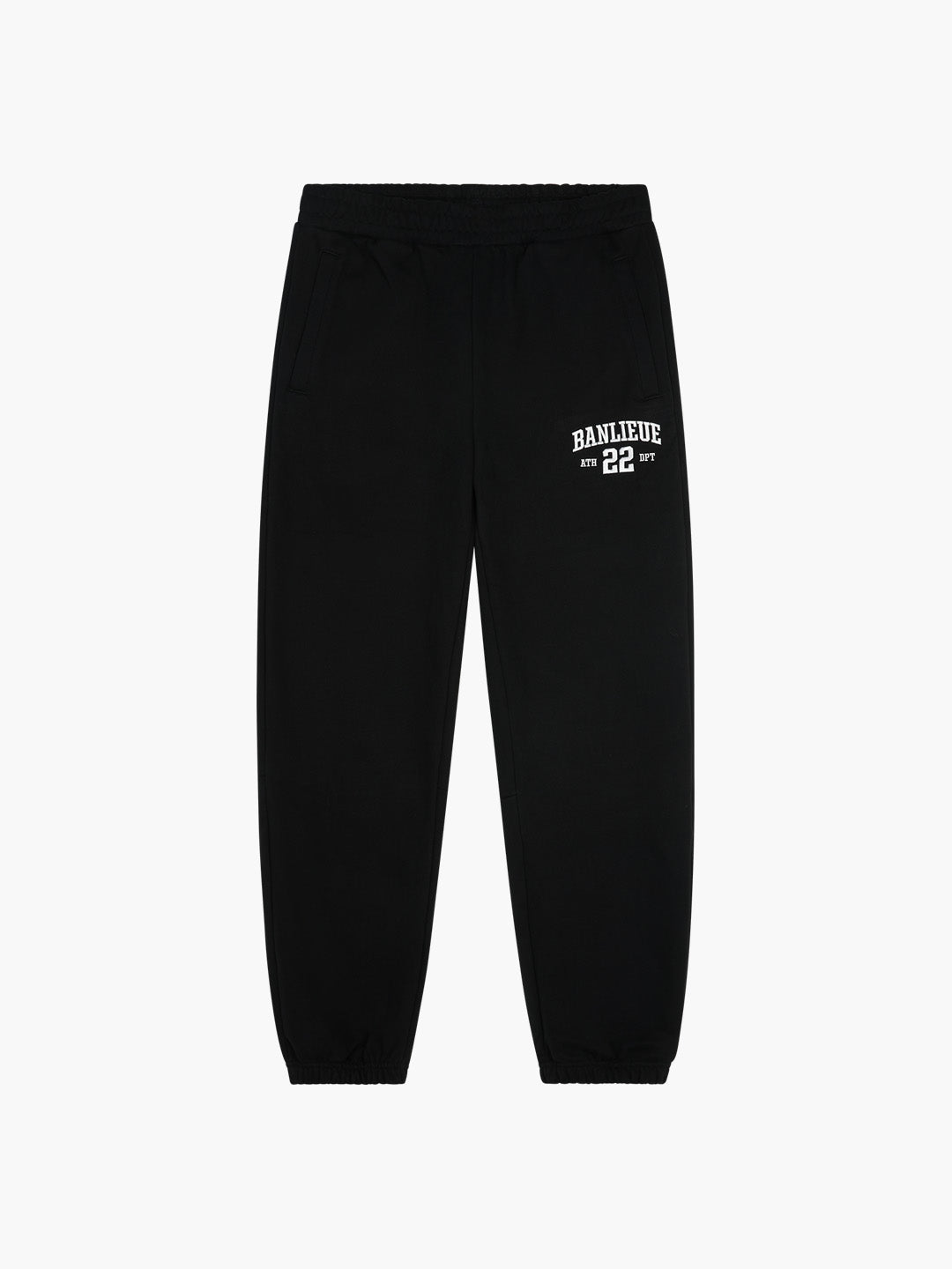 UNIVERSITY SWEATPANTS | BLACK / IVORY WHITE
