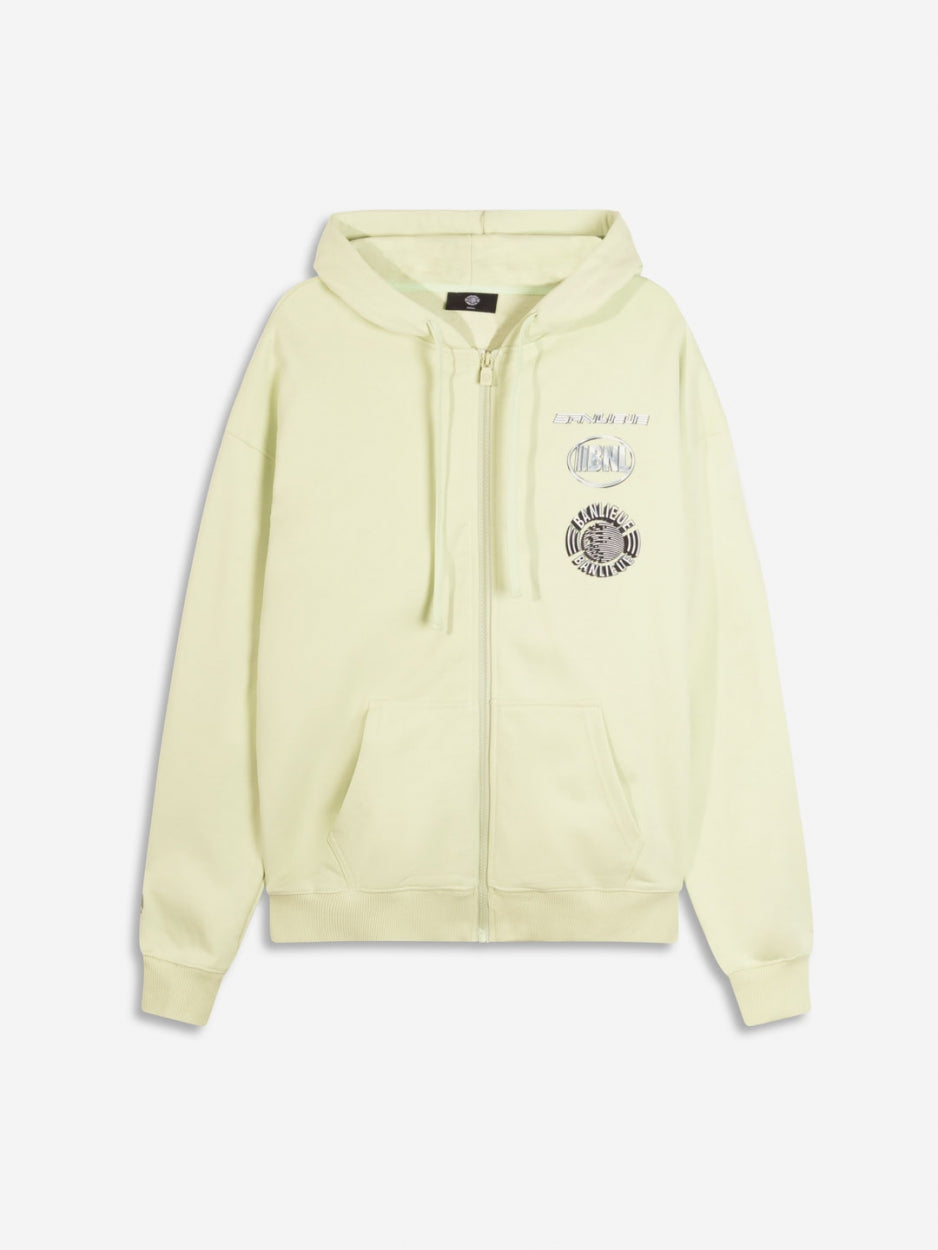 CHROME HOODED VEST | LIME CREAM