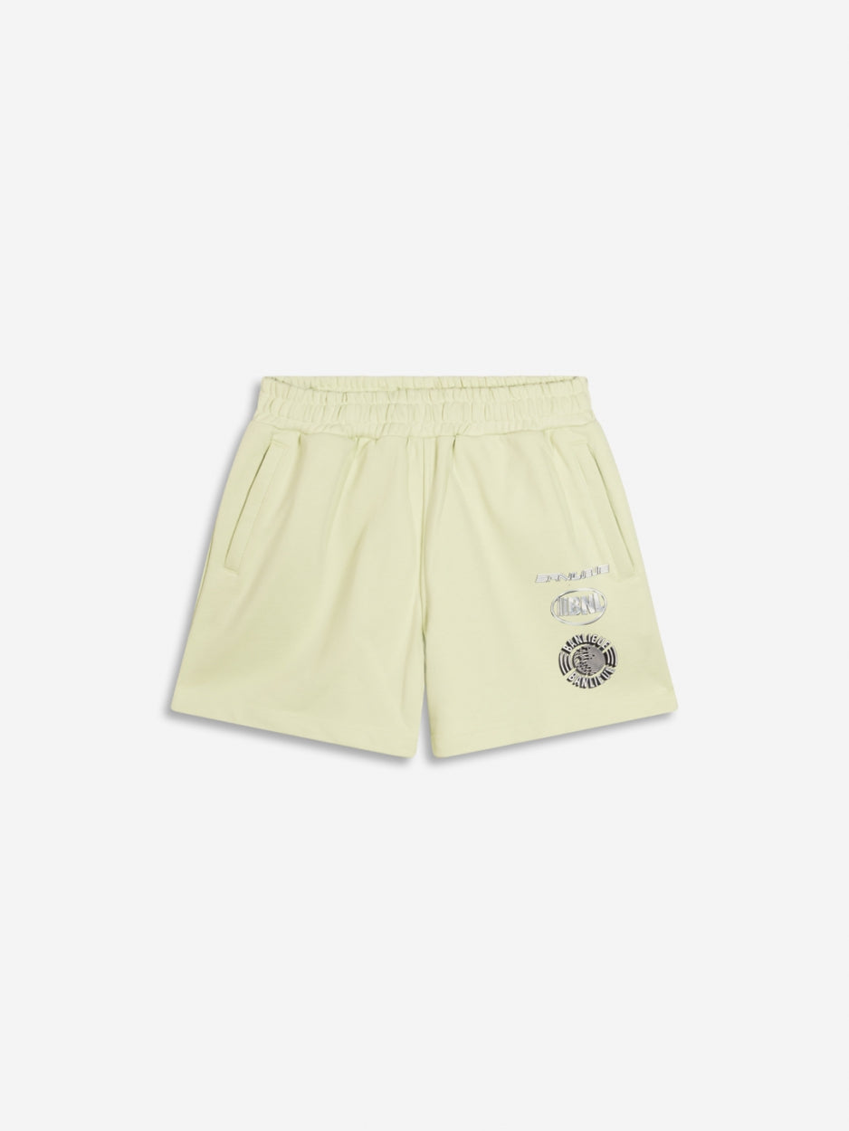 CHROME SHORTS | LIME CREAM