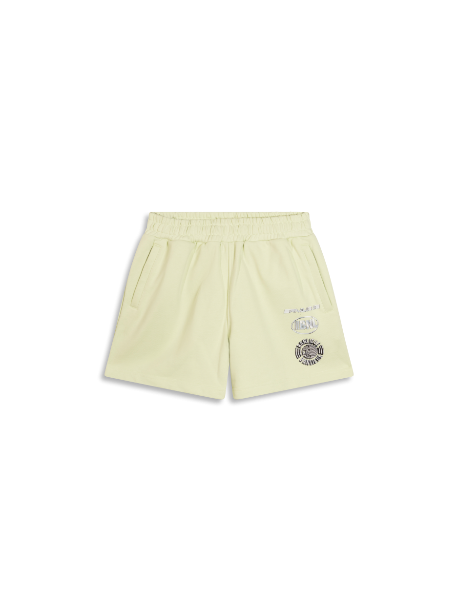 CHROME SHORTS | LIME CREAM