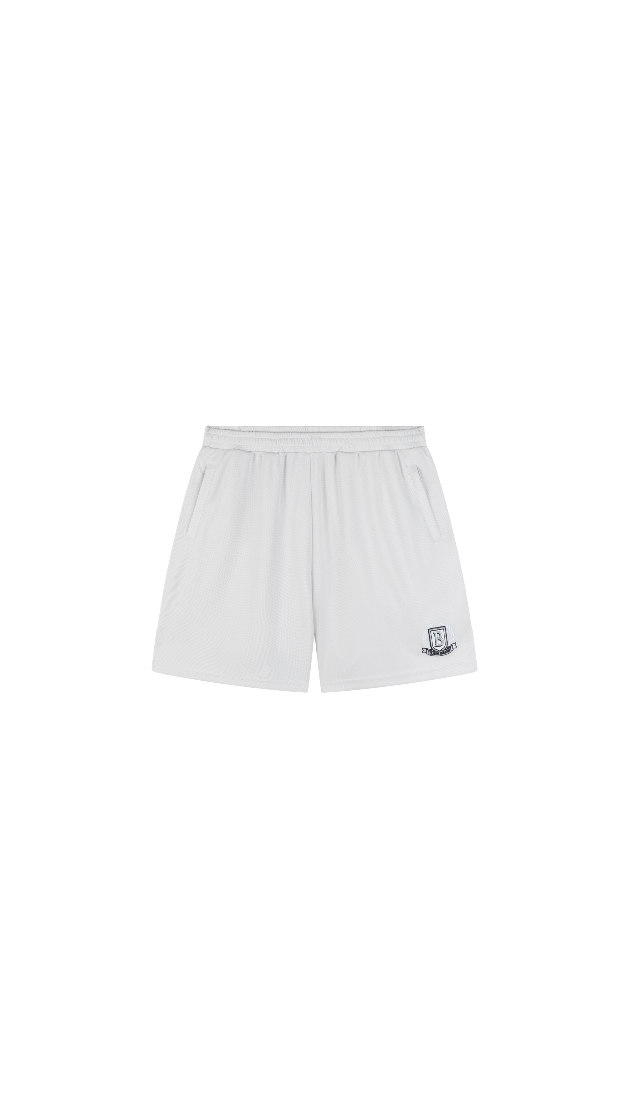 CREST MESH SHORTS | CLOUD GREY