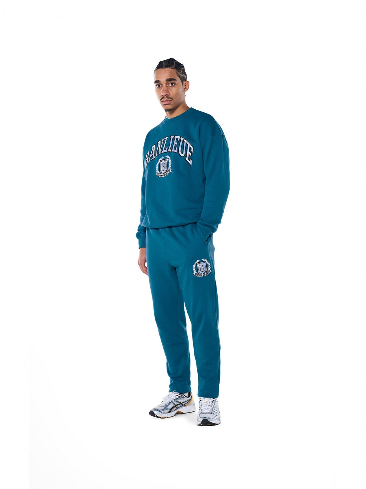 CREST SWEATPANTS | STAAL BLAUW