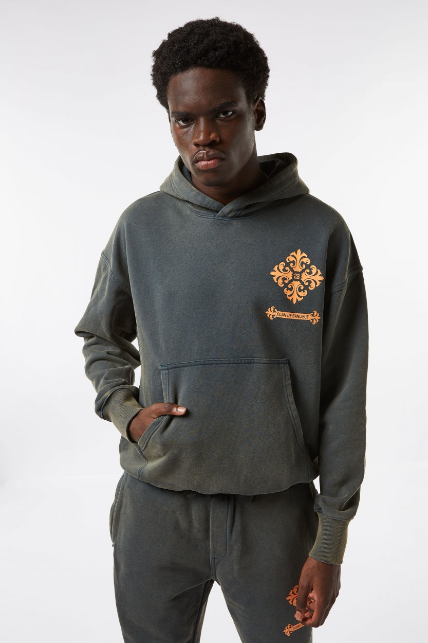 NOTRE TEMPS HOODIE | WASHED SEA MOSS