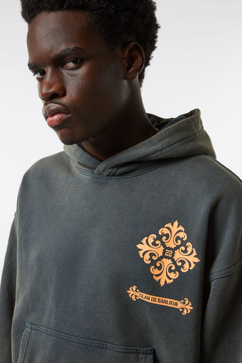 NOTRE TEMPS HOODIE | WASHED SEA MOSS