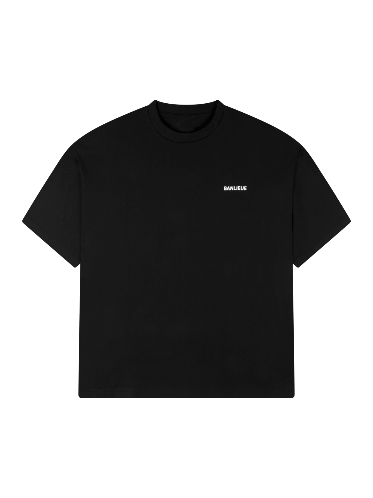 Script T shirt black BANLIEUE