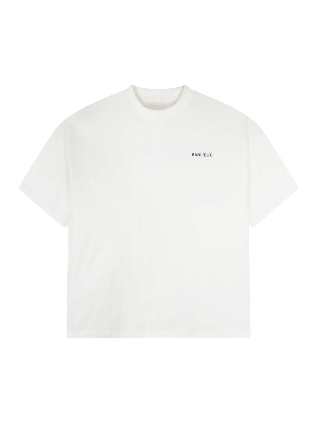 Script T shirt rice white BANLIEUE