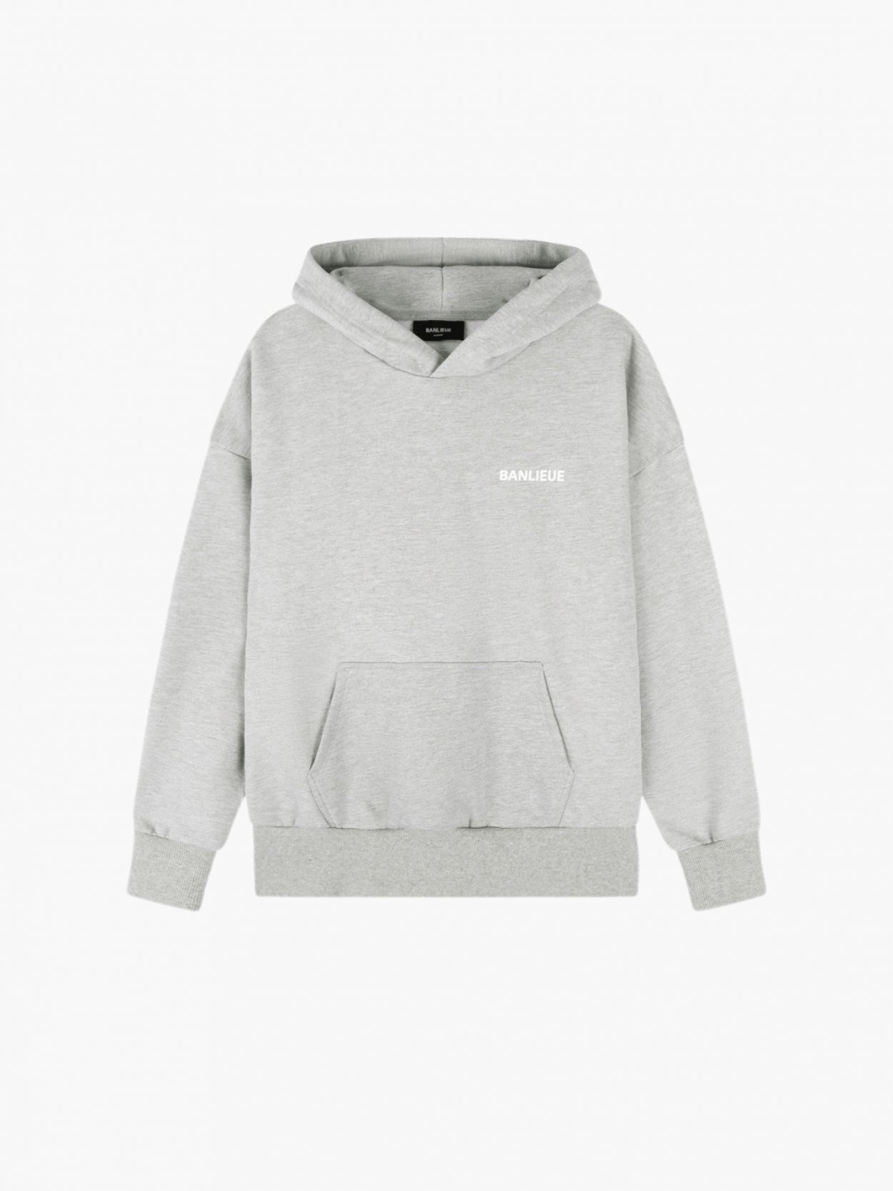 Skript Hoodie | Heathergrau