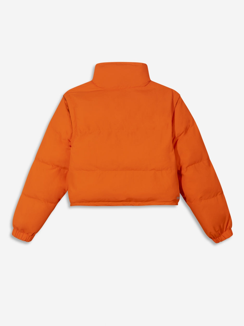 BANLIEUE | REVERSIBLE PUFFER JACKET | KHAKI/ORANGE