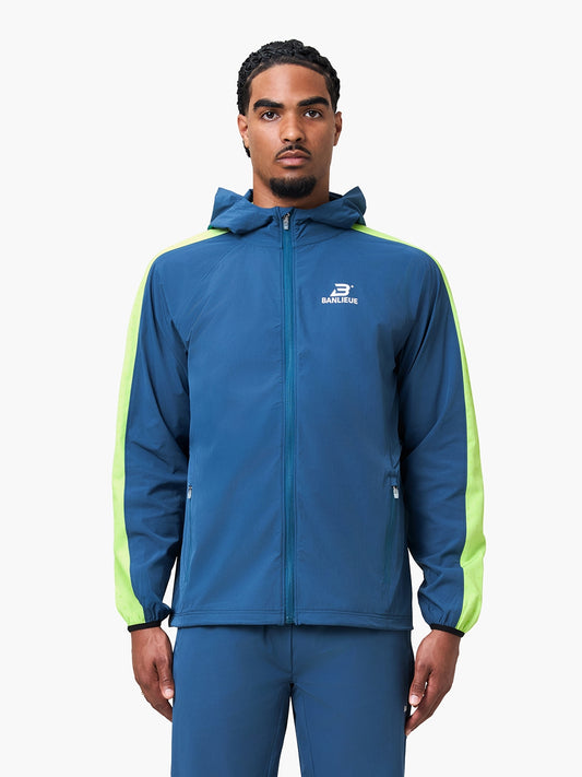 PERFORMANCE HOODED TRACKTOP | SEA MOSS