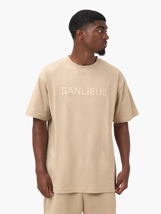 SCRIPT T-SHIRT | BEIGE