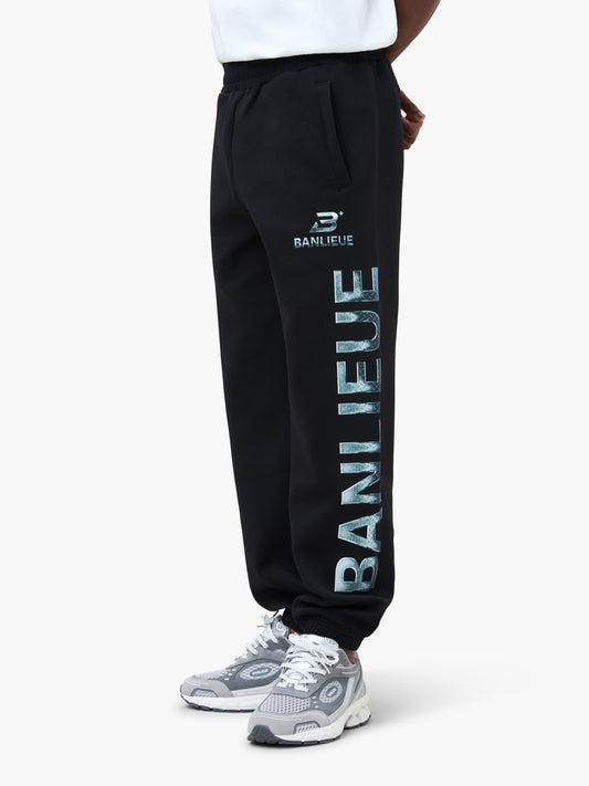 CHROME V2 SWEATPANTS | BLACK / SILVER